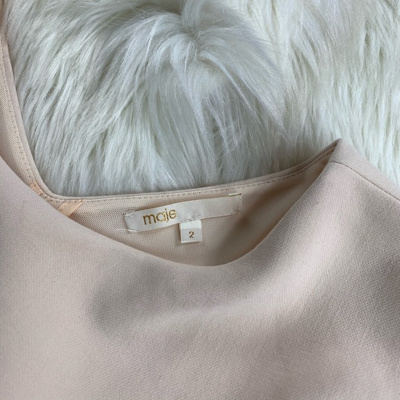 Maje Rimmel Champagne Blush Dress Sz 2 (US M) - Picture 4 of 8